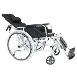Wheelchairs with elevated leg rests